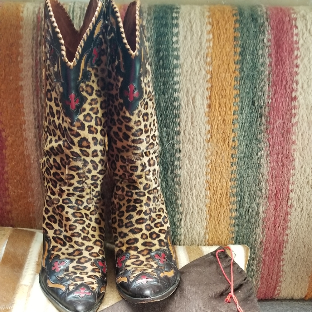 Donald Pliner Womens Cowboy Boot